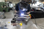 001 Welder working on custom headers for a 1967 Chevy Nova