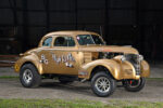 003 1939 Chevy Gasser full profile High Roller drag car garage