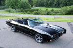 03 1969 Pontiac GTO convertible featuring blacked out exterior and aggressive stance