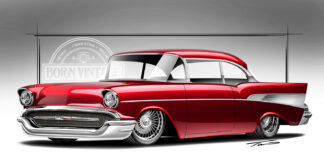 001 1957 chevy rendering