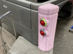 01 Rear truck corner with foam mockup of a custom taillight housing