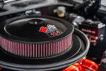 012 Air cleaner marked 454 atop a big block engine in the 1971 Chevelle SS