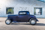 02 Classic 1932 Ford Coupe featuring chrome wheels and a clean deep blue body finish