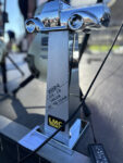 08 LMC Truck “Late ‘72 Truck of the Year” award trophy with chrome detailing on display