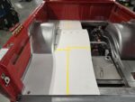 10 Test fit of custom sheet metal bed floor panels in Chevy OBS truck