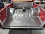 17 Fabricated lower bed sides with formed metal work for Chevy OBS truck restoration