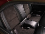 19 1966 Pontiac GTO rear seat leather upholstery black suede center armrest with red stitching