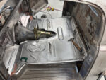 00 Custom transmission tunnel fabrication steel sheet metal vintage car floor pan installation handmade project