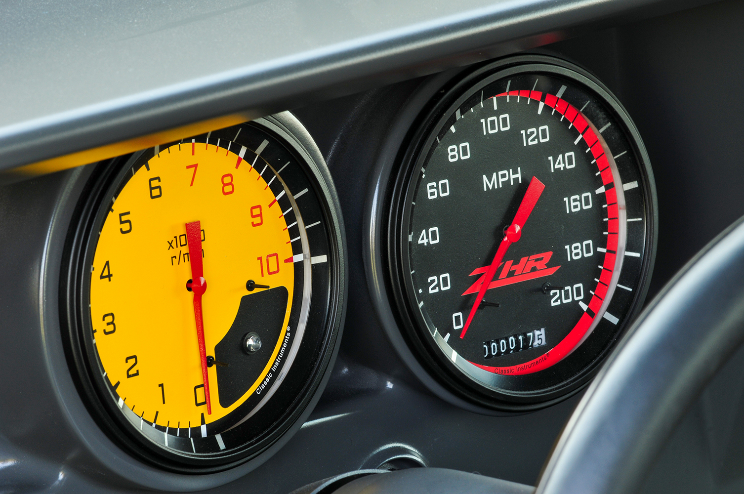 009 1967 Chevy Nova additional dash gauges monitor performance with oil pressure temperature and fuel level displays