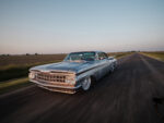 1959 Chevy Impala Front End Sheetmetal Restoration by BBT Fabrications 01 1959 Chevy Impala cruising with a polished custom metal finish and lowered stance