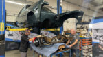 01 Installing sound deadening material inside a 1970s Chevrolet Camaro for improved cabin noise reduction