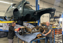 01 Installing sound deadening material inside a 1970s Chevrolet Camaro for improved cabin noise reduction