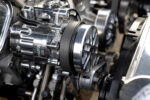 011 1969 Chevrolet Camaro with polished chrome alternator and high performance engine bay details