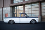06 Profile view of a 1969 Chevrolet C10 showcasing modern wheels and a clean lowered stance