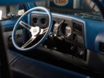 13 1979 Chevy Crew Cab dashboard blue interior classic gauges Vintage Air controls retro style