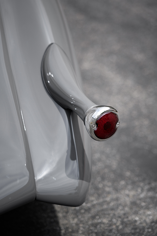 15 1936 Ford streamlined rear taillight chrome bullet housing classic hot rod styling subtle details