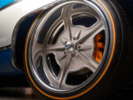 17 1979 Chevy Crew Cab custom chrome wheel orange caliper close up modern classic style