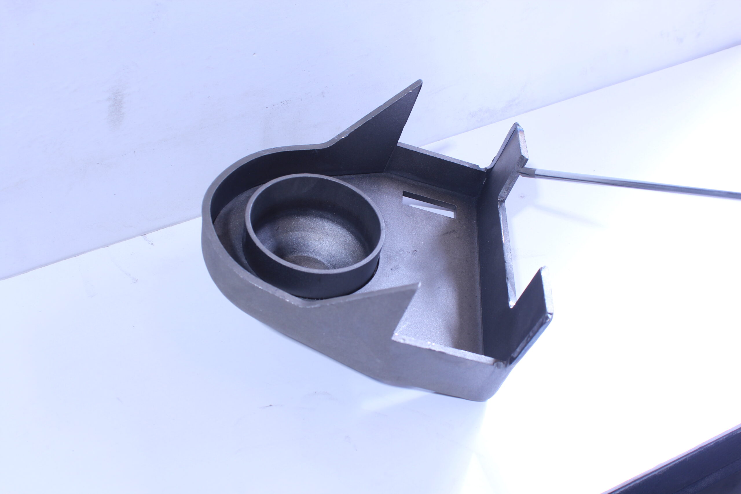 18 Precision machined upper spring perch for coilover suspension installation on a 1965 Ford Mustang