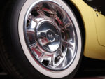 25 Close up 1961 Corvette chrome wheel whitewall tire vintage modern styling