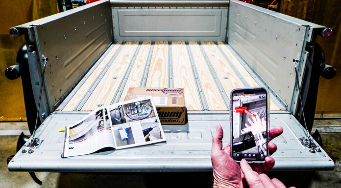 00 Restored Chevrolet Task Force truck bed with a clean tailgate setup
