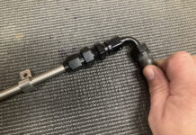 000 AN fuel fitting installation on stainless steel fuel line detailed assembly guide