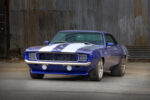 002 1969 Chevy Camaro front angle bold grille rally stripes and modernized lighting