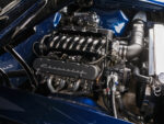 008 1966 Chevy Chevelle blue LS engine custom modernized engine bay Chevrolet valve covers