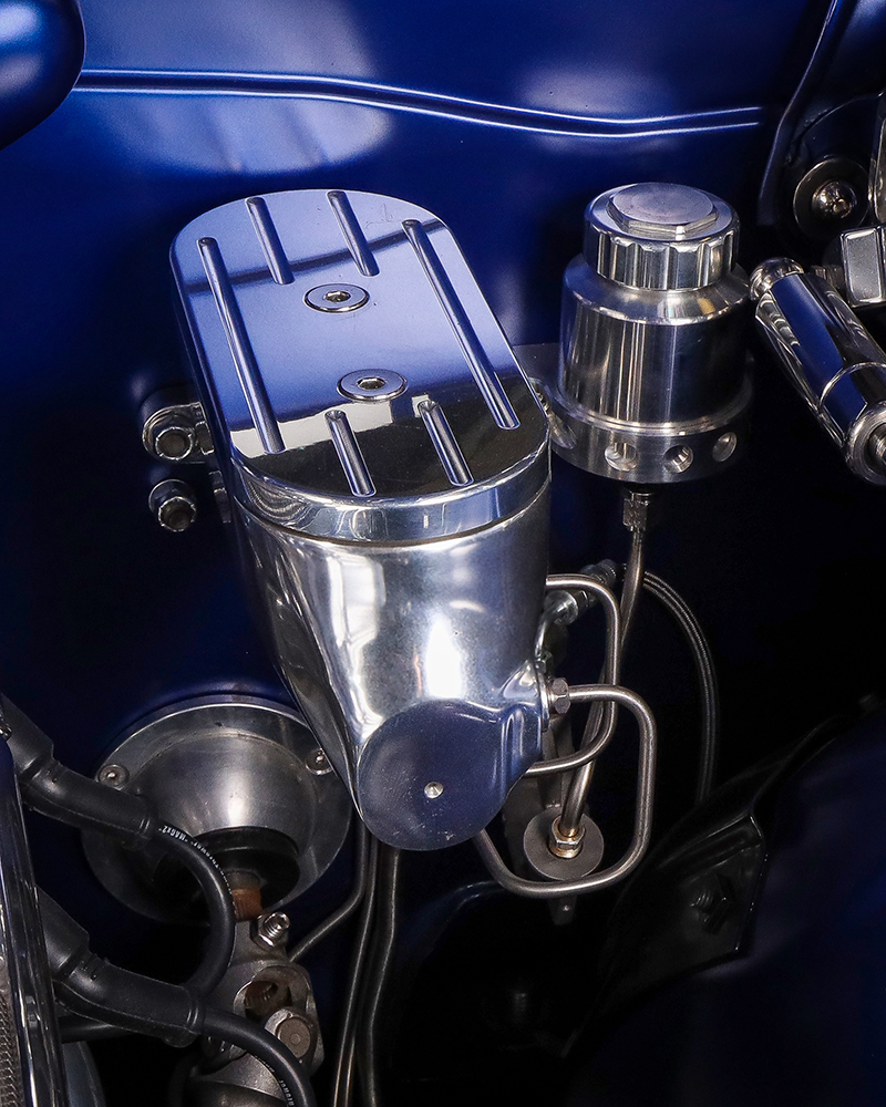 009 1969 Chevy Camaro polished brake master cylinder and detailed engine bay