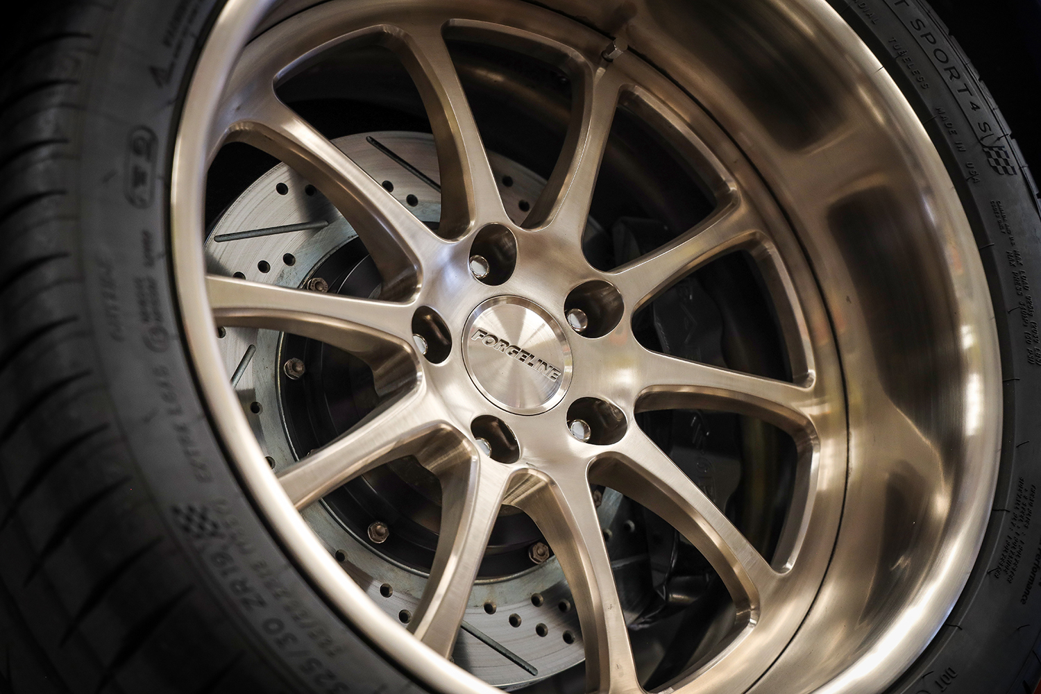 014 1969 Chevy Camaro Forgeline wheels with drilled performance brakes