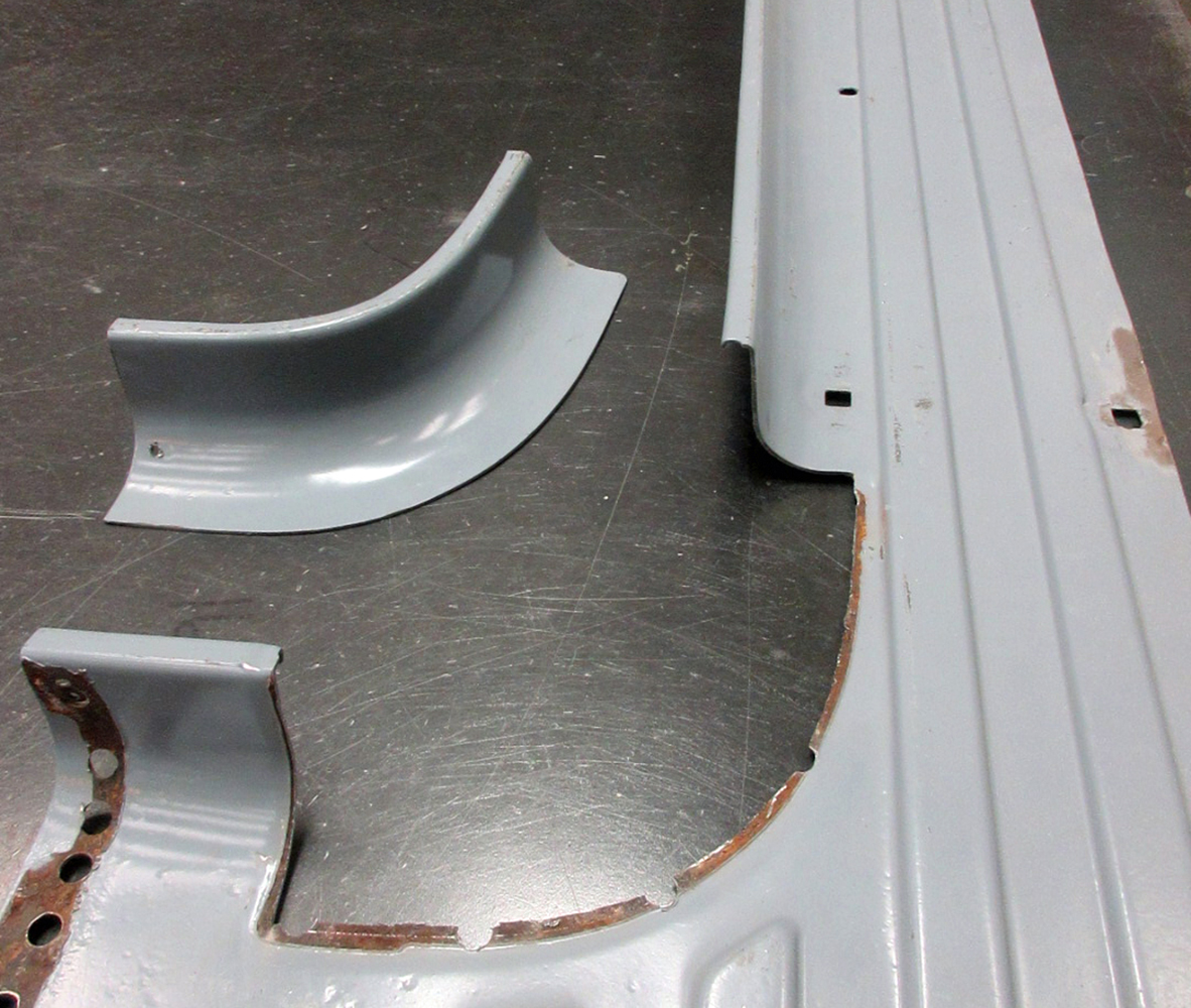 04 Ford F100 running board corner fabrication details