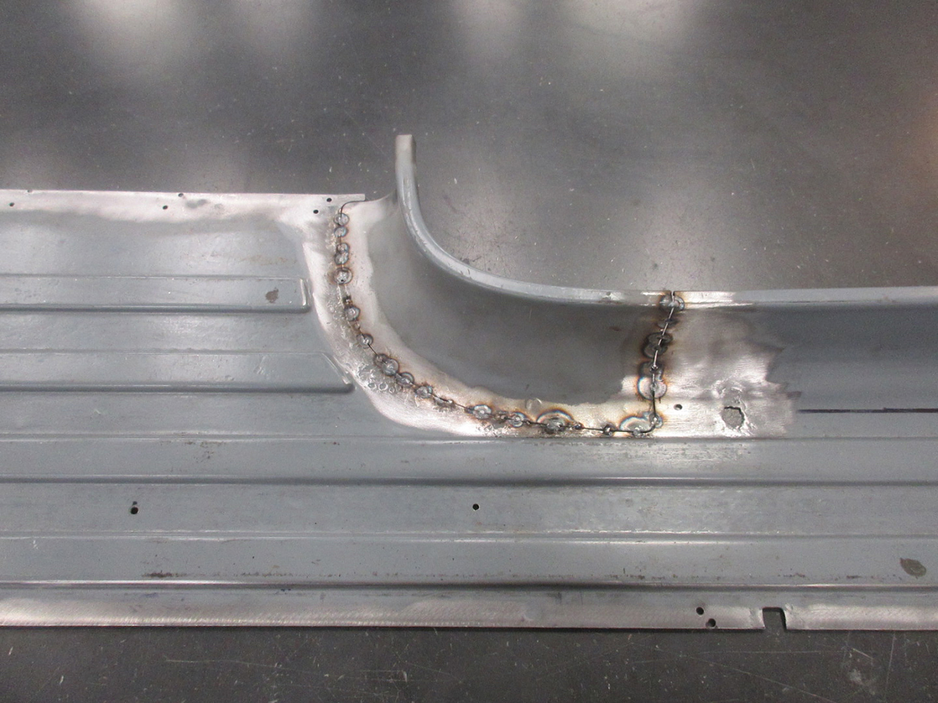 05 Ford F100 running board welding process and design