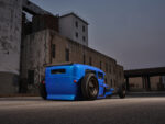 10 1928 Ford channeled sedan rat rod rear view custom modifications