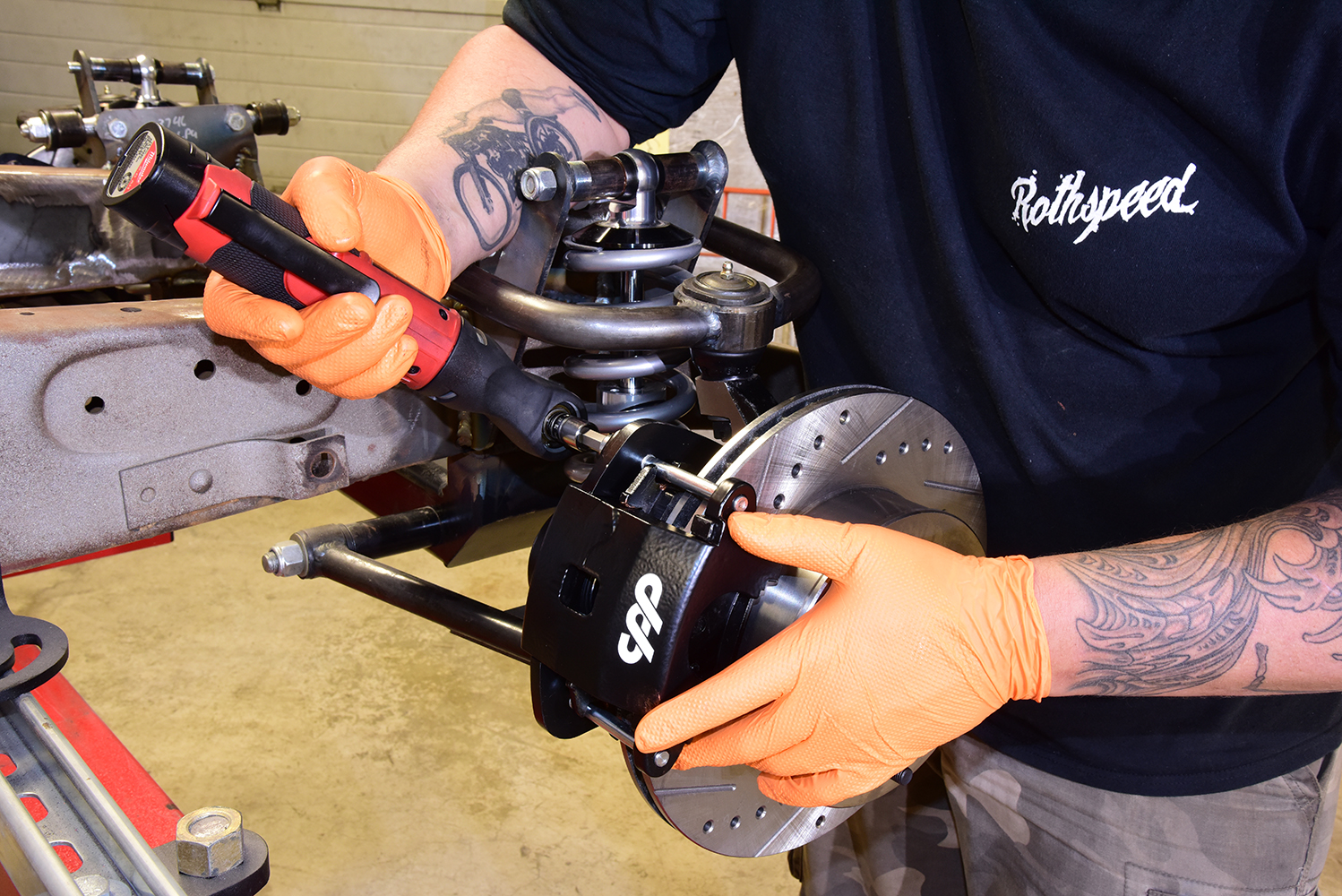 11 Installing Brake Calipers 1946 Chevy