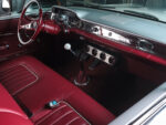 17 1958 Chevrolet Impala classic manual shifter with heart emblem red leather boot custom air conditioning unit