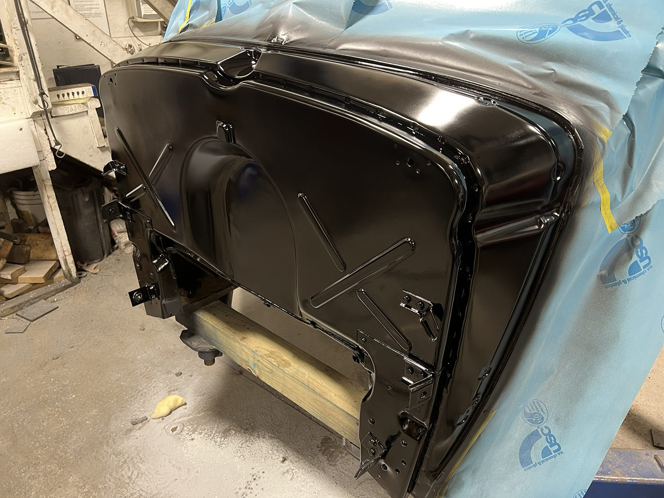 18 1946 Chevy Firewall painted black