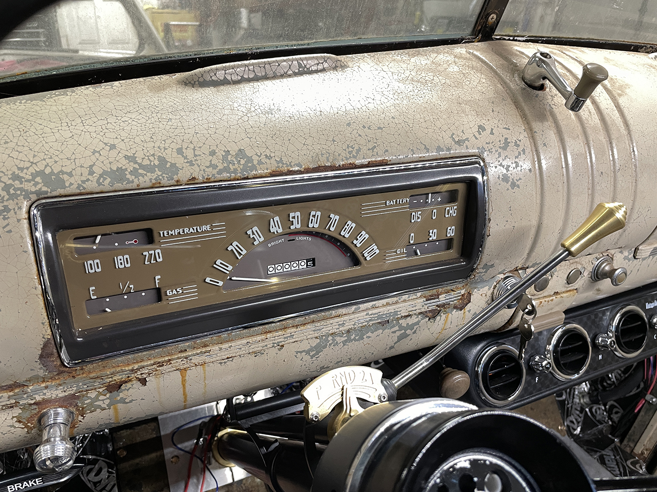 29 1946 Chevy brand new gauge cluster installed