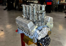 001 Fully assembled engine with individual throttle bodies polished aluminum components and high performance features