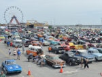 002 Ocean City show packed with classics hot rods and muscle cars stretching to the pier