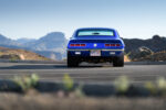 004 1969 Chevrolet Camaro rear view with taillights and Muselkar license plate perfectly highlighting its aggressive stance