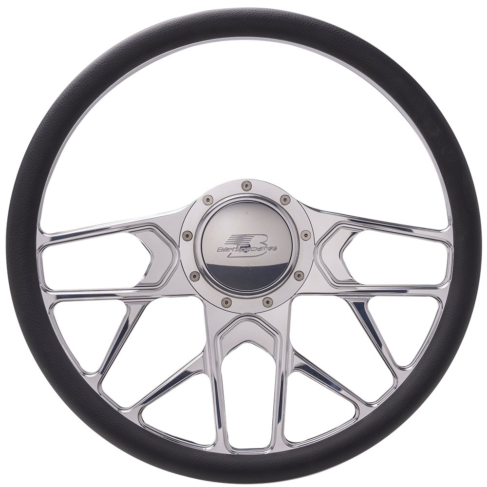 004 billet specialties redline steering wheel polished 1