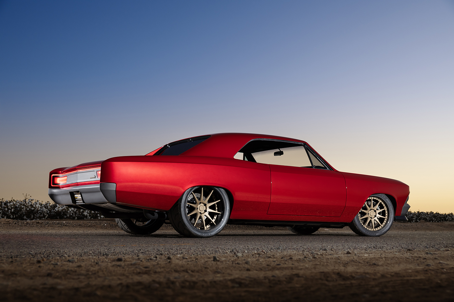 005 1966 Chevelle rear aggressive stance drag radials custom diffuser