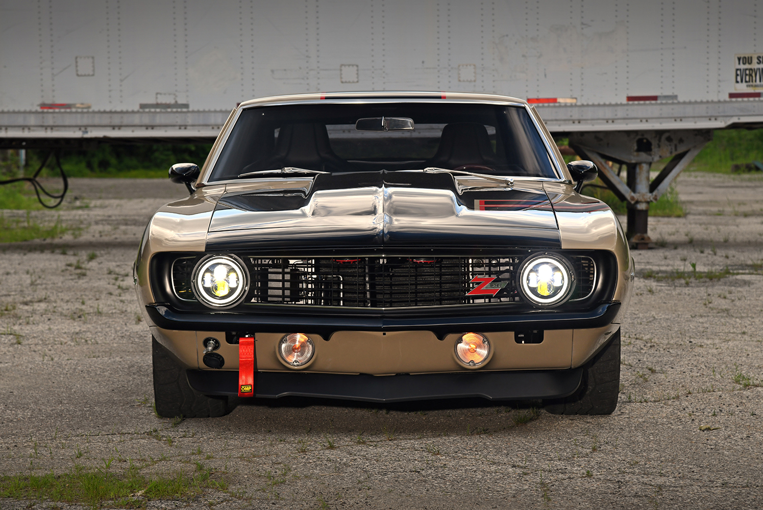 005 1969 Camaro rear end custom LED taillights black spoiler modernized look