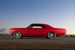 006 1966 Chevelle side profile custom body bronze wheels aggressive stance