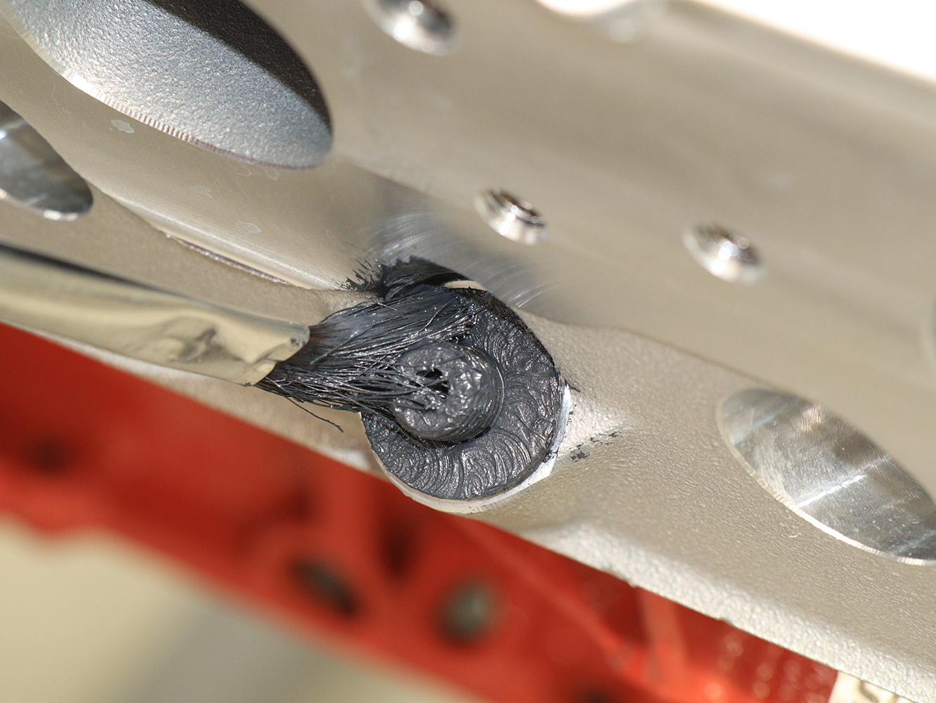 007 LS engine thread sealer head bolt install torque spec
