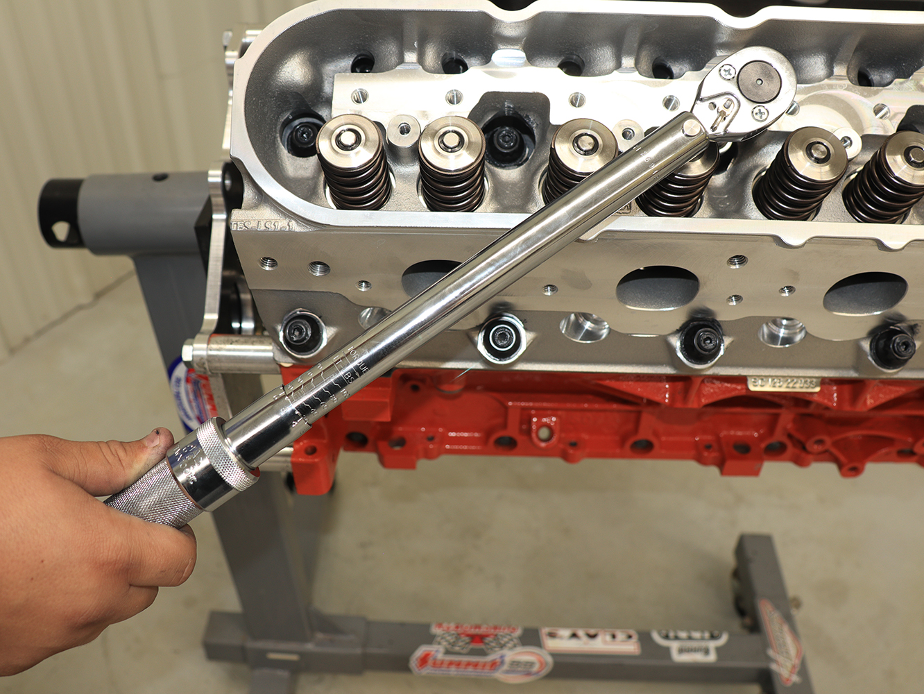 008 LS engine torque wrench head bolt tightening sequence