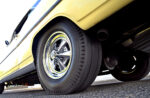 013 1967 Chevrolet Nova SS chrome Cragar wheels with radial tires showcasing its classic stance and restoration