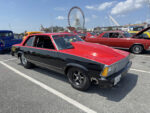 014 1978 Chevrolet Malibu in red and black tubbed and prepped for no time drag racing