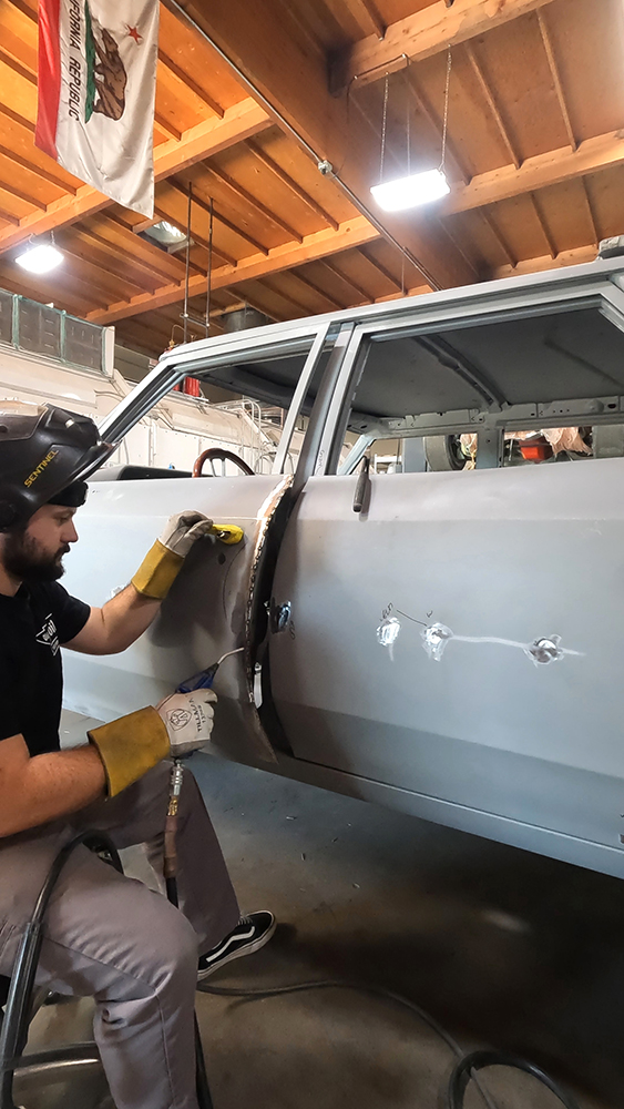 015 Close up of door welding refinements for better panel alignment