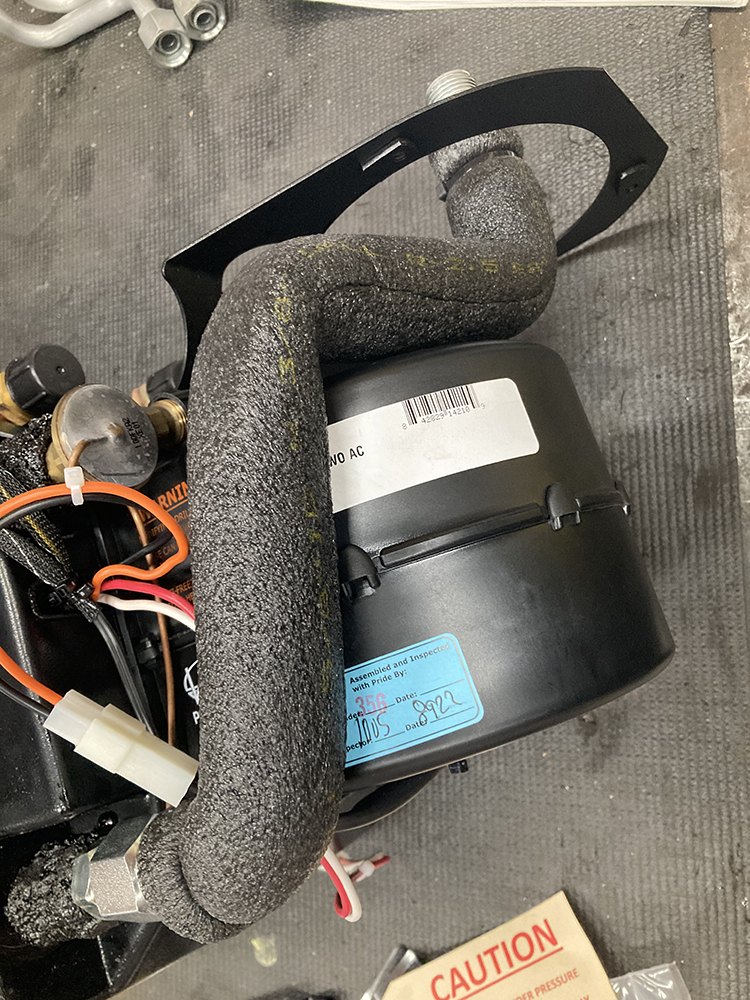 015 Insulated compressor lines attached to the Vintage Air system