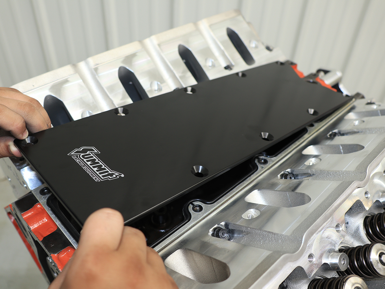 015 Summit Racing LS valley cover billet aluminum gasket install